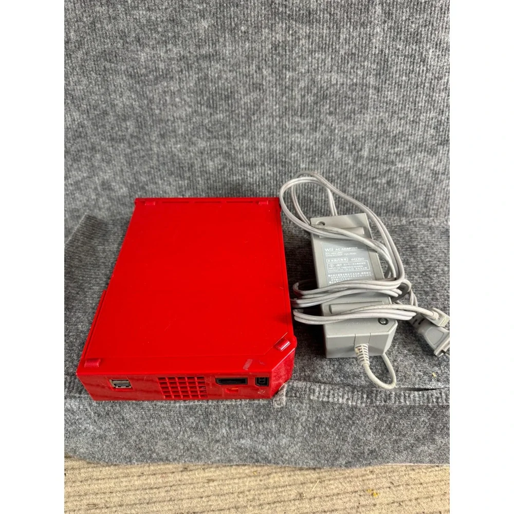 Nintendo Wii Red Console RVL-001 GameCube Compatible 25th Anniversary Edition RD